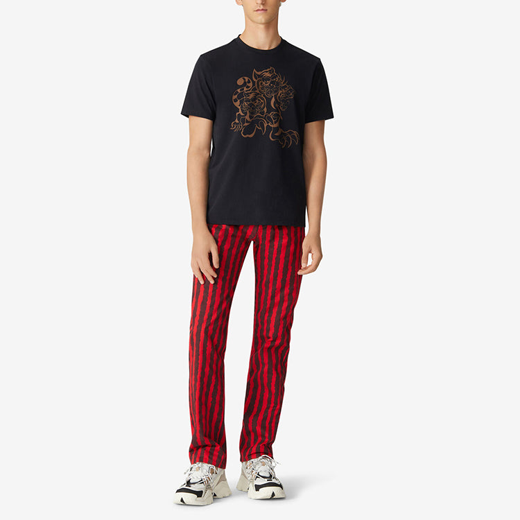 Men's KENZO SS21 Printing Short Sleeve Black FB55TS0224SA-99