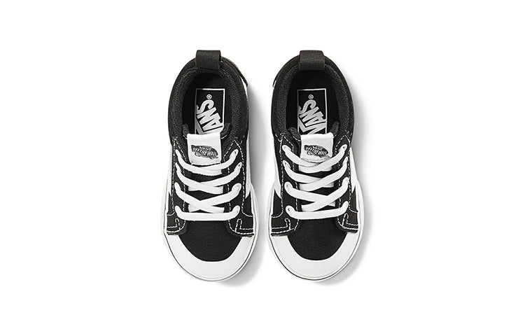 (TD) Vans Racer Mid 'Black White' VN0A38EG1WX