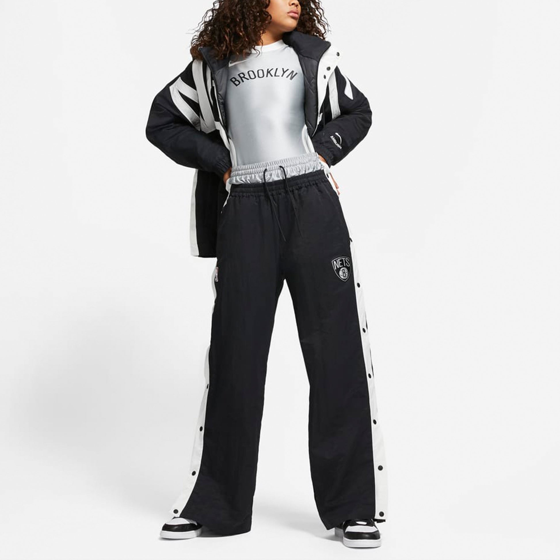(WMNS) Nike x AMBUSH NBA Nets Top 'Light Smoke Grey' DB9569-077