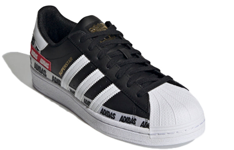adidas Superstar 'Wordmark Heel Stripe - Core Black' FX5559
