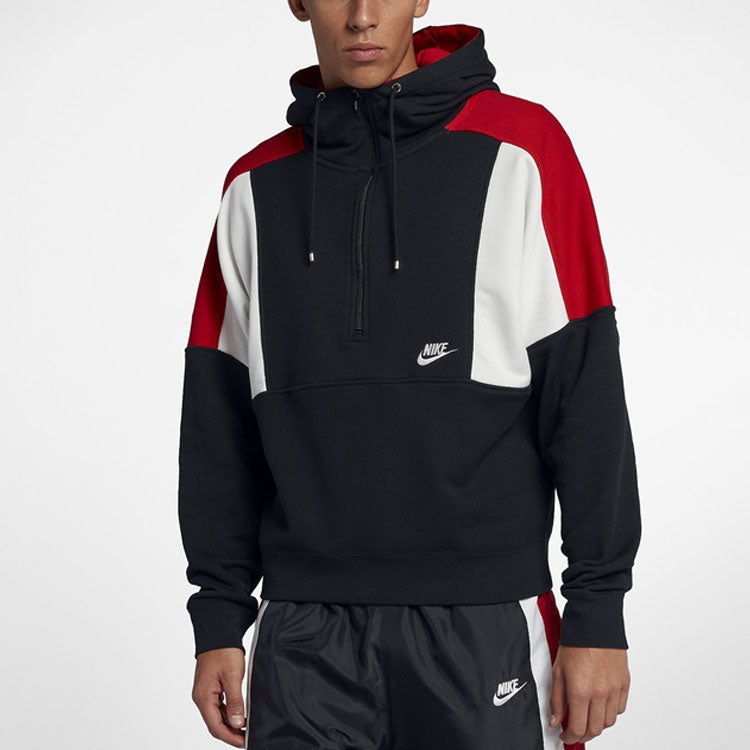 Nike Casual Sports Splicing Contrasting Colors Jacket Black AQ2066-010