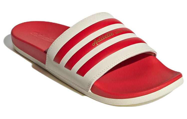adidas Adilette Comfort Slide 'Wonder White Vivid Red' GW8755
