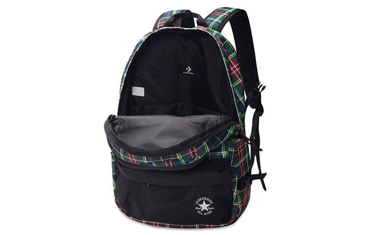 Converse Edge Backpack Plaid 'Black' 10019899-A02