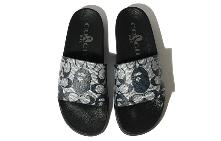 A BATHING APE Slide x Coach Blue 1H73-191-904