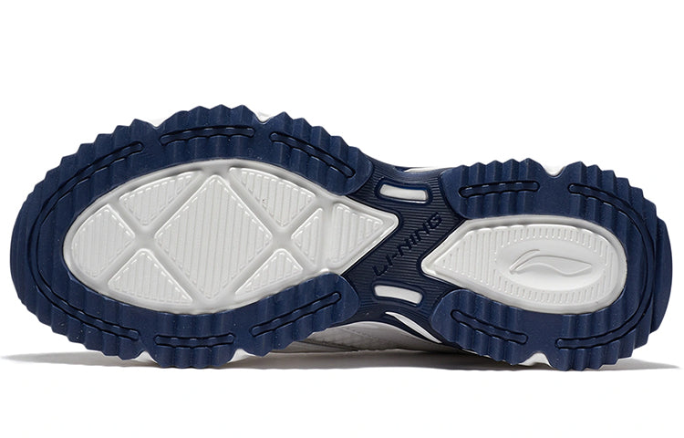 (WMNS) Li-Ning Casual Running Shoes 'White Silver Blue' ARLR014-5