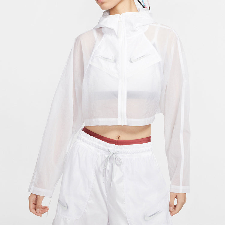 (WMNS) Nike Sportswear Woven Jacket White CT0765-100