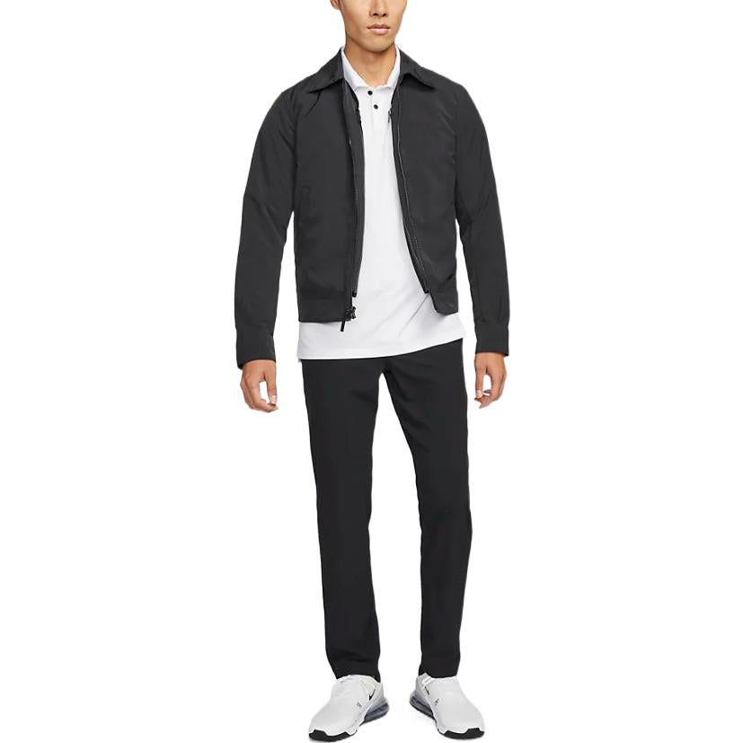 Nike Reversible 21 Lapel Golf Sports Jacket Black DA2858-010
