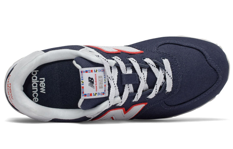 (GS) New Balance 574 Lace Shoes Blue GC574SOP