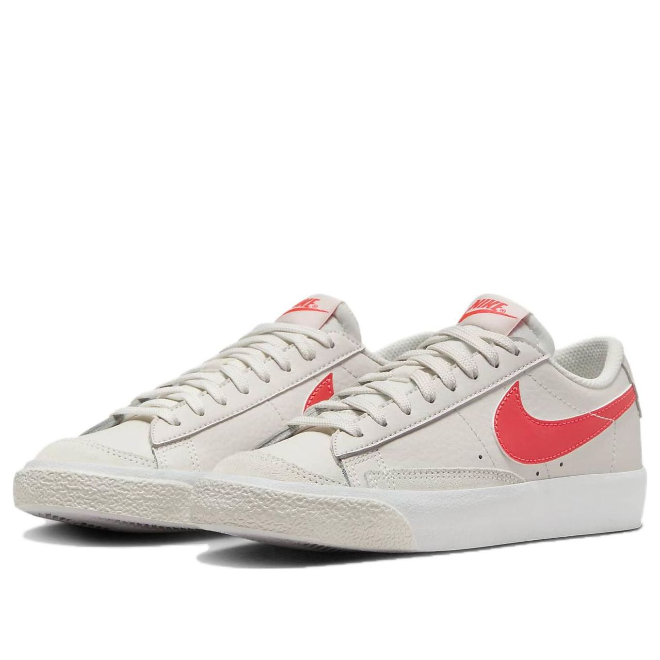 (GS) Nike Blazer Low '77 'Beige Bright Crimson' DA4074-005