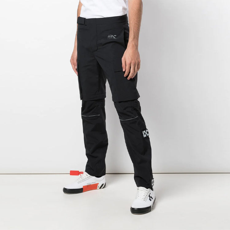 Off-White Casual Long Pants Version Black OMKH001R20G390301001