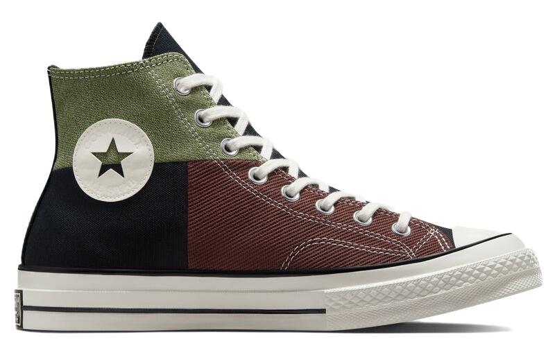 Chuck 70 High 'Crafted Patchwork - Trolled Green Earth Brown' A04509C