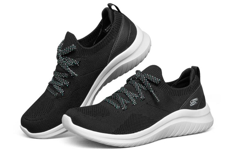 (WMNS) Skechers Ultra Flex 2.0 Sports Shoes Black/White 149186-BKW