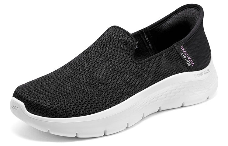 (WMNS) Skechers GO WALK Flex 'Relish - Black White' 124963-BKW