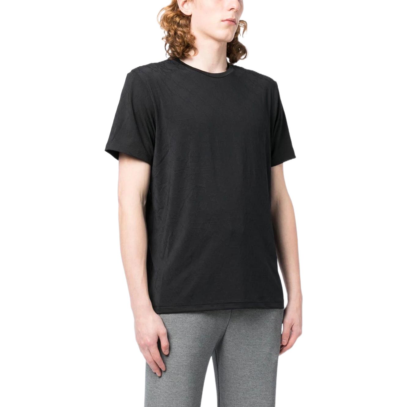 Off-White Monogram-Print Crew-Neck Tee OMVA035F22FAB0011007
