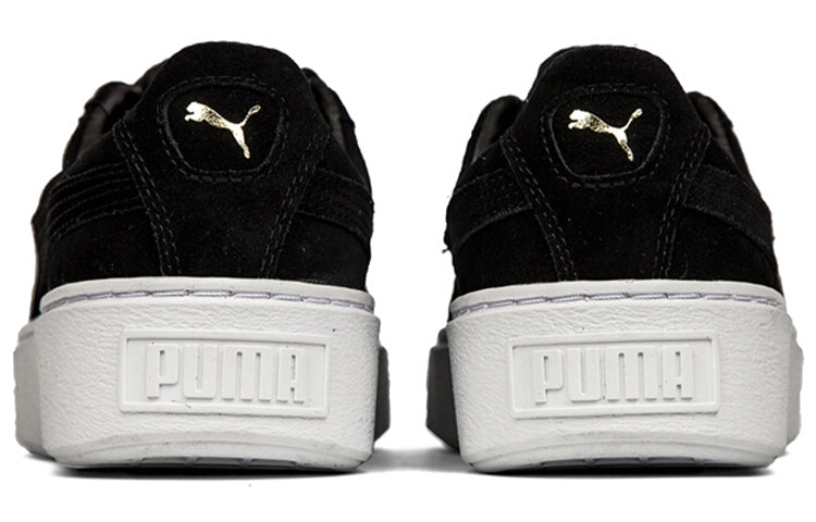 (WMNS) PUMA Suede Platform Bling 'Black' 366688-01