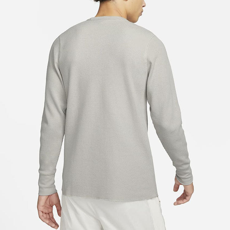 Nike Life Waffle Long Sleeve Top 'Grey' DX0894-012