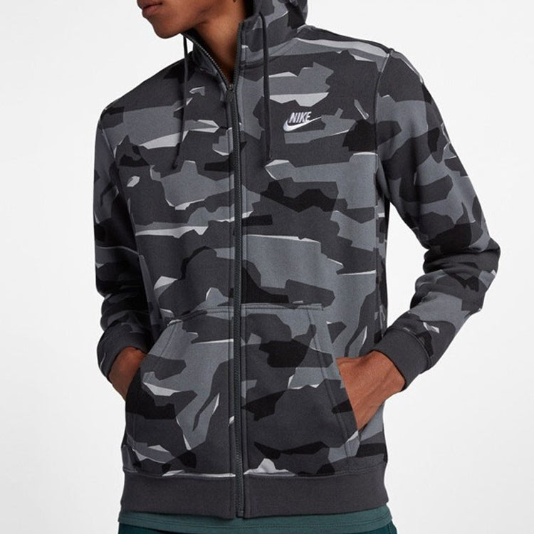 Nike As Camo JKT Jacket Grey Camo Jacket 'Grey Black' AJ2106-065