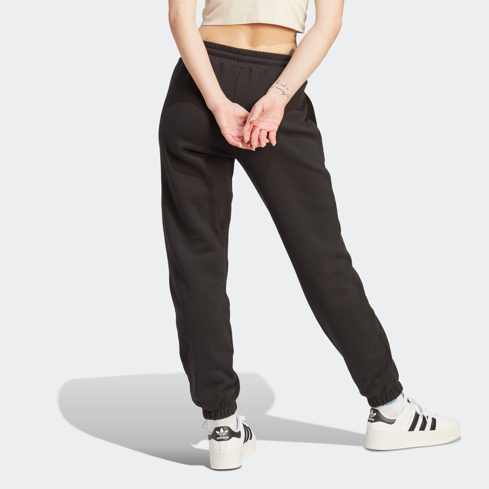 (WMNS) adidas Adicolor 70s 3-Stripes Sweatpants 'Black' IK7855