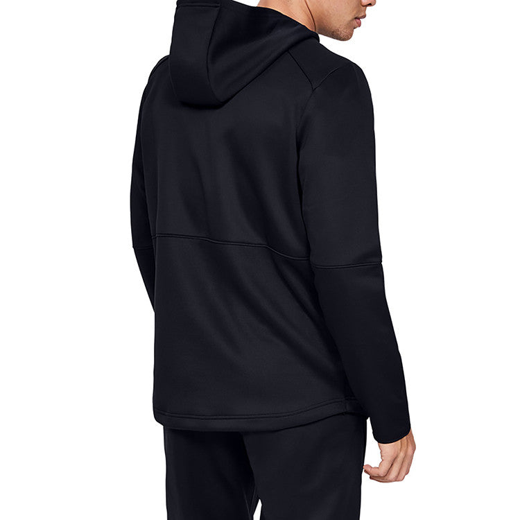 Men's Under Armour WarmUp Training Sports Zipper hooded Tops Black 1345259-001