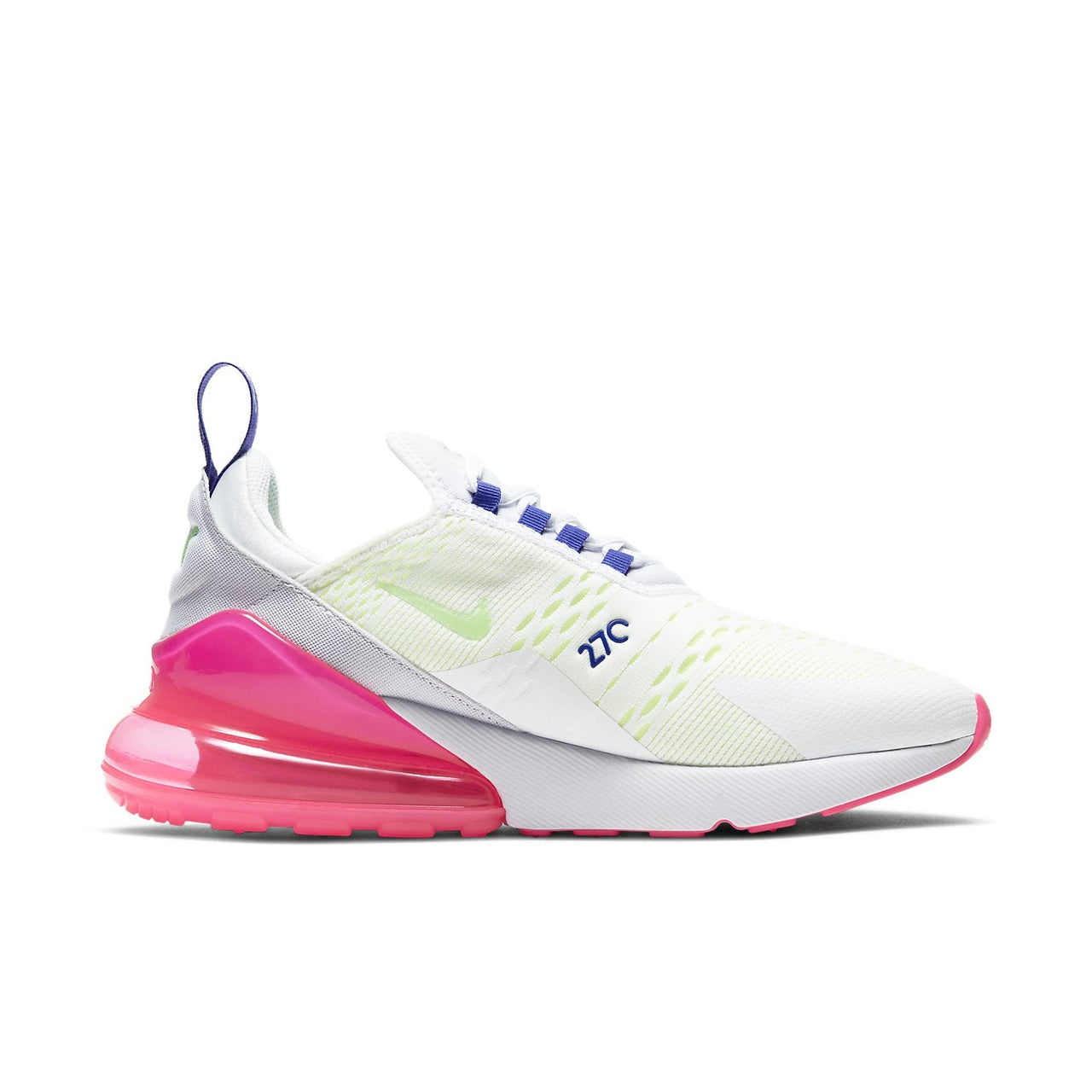 (WMNS) Nike Air Max 270 'White Pink Blast Volt' DH0252-100
