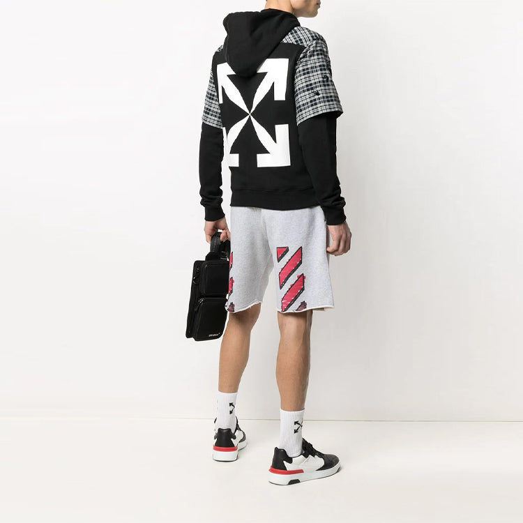 Off-White FW21 Casual Shorts Version Gray OMCI006R21FLE0020825-1