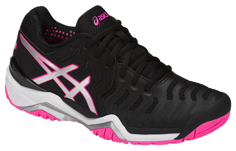 (WMNS) ASICS Gel Resolution 7 'Black Silver Hot Pink' E751Y-9093