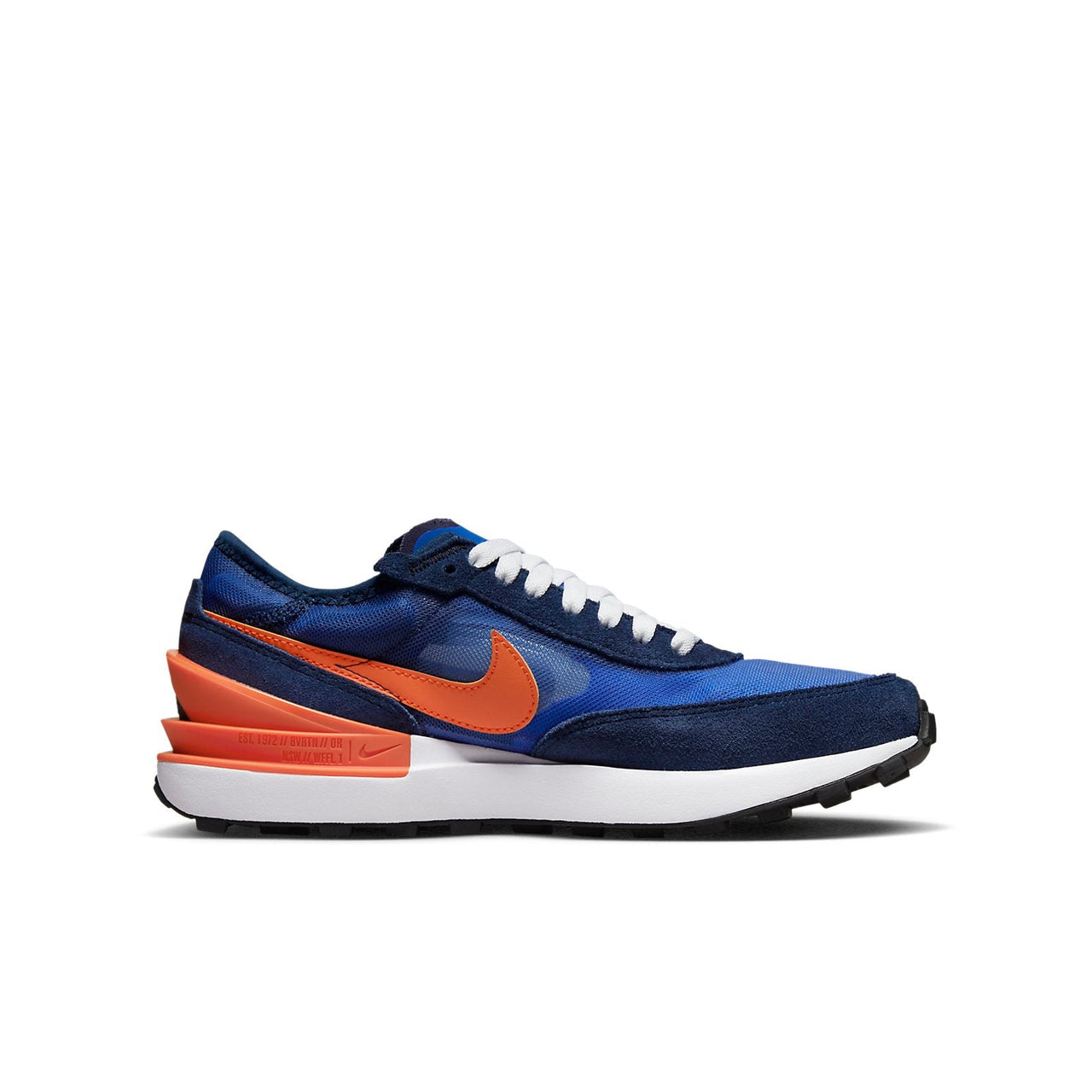 (GS) Nike Waffle One Athleisure Casual Sports Shoe Blue Orange DC0481-402