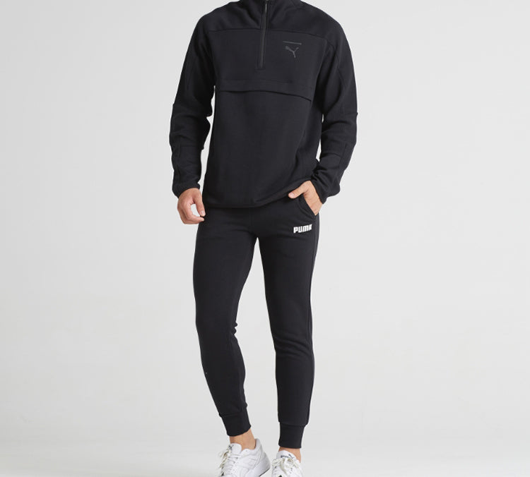 PUMA Essentials Logo Pants 'Black' 855231-01