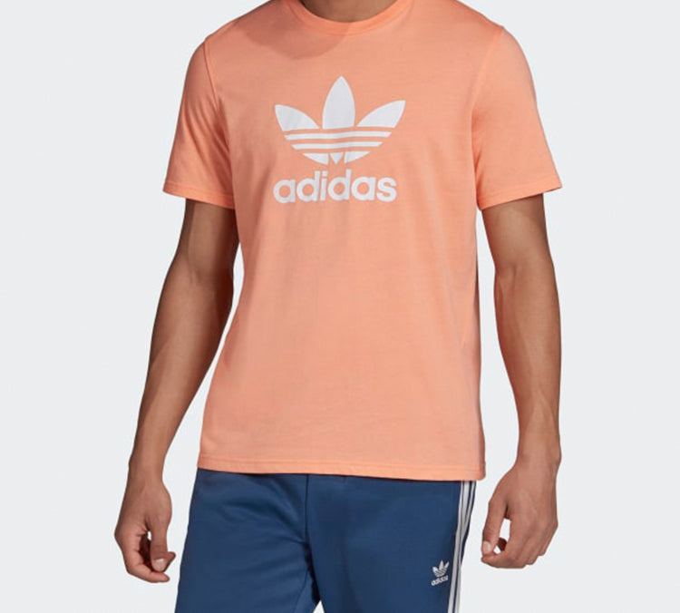 adidas originals Chest Logo Sports Short Sleeve Pink FM3792