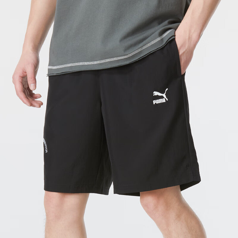 PUMA Logo Casual Shorts 'Black' 682348-01