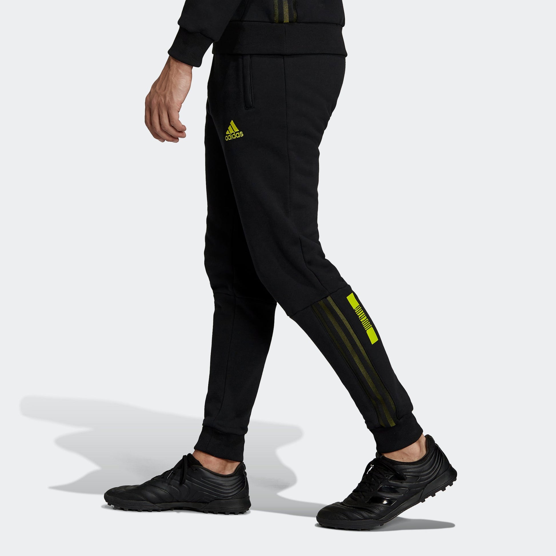 adidas Juve Trv Pnt Juventus Soccer/Football Training Sports Running Bundle Feet Long Pants Black GR2913