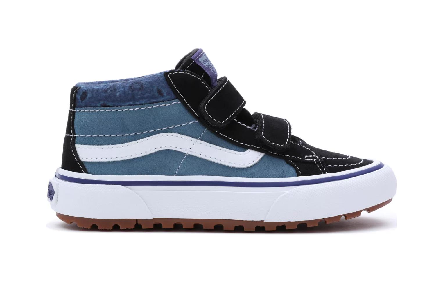 (PS) Vans Paisley Sk8-Mid Reissue MTE-1 Hook and Loop Shoes 'Blue Black' VN0A5KROY61