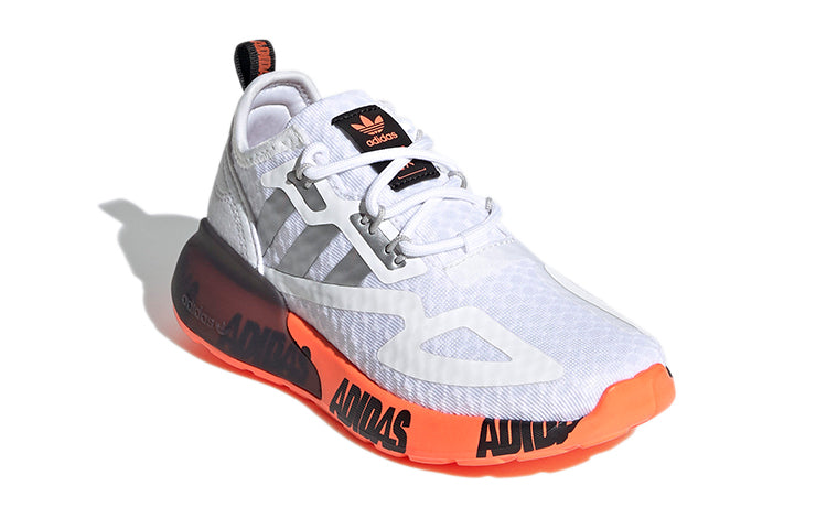 (PS) adidas originals ZX 2K Shoes White/Orange FY2639
