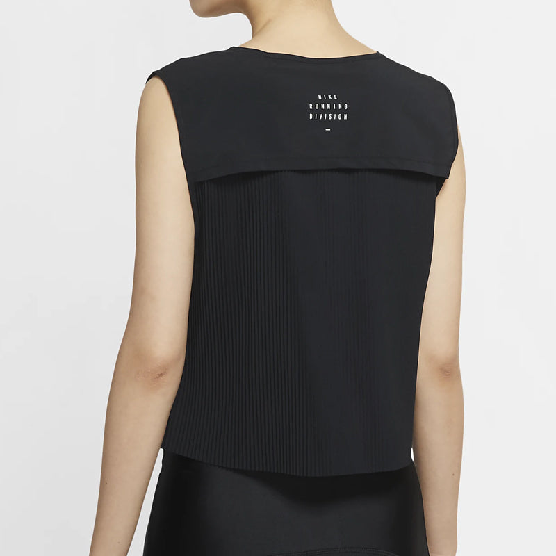 (WMNS) Nike AS W NK Run DVN TANK PLEATED Black CZ2836-010
