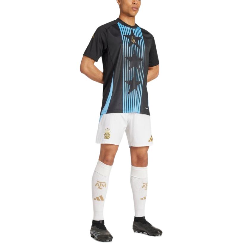 adidas Argentina Pre-Match Soccer Jersey Asia Sizing 'Black Blue' IW5363