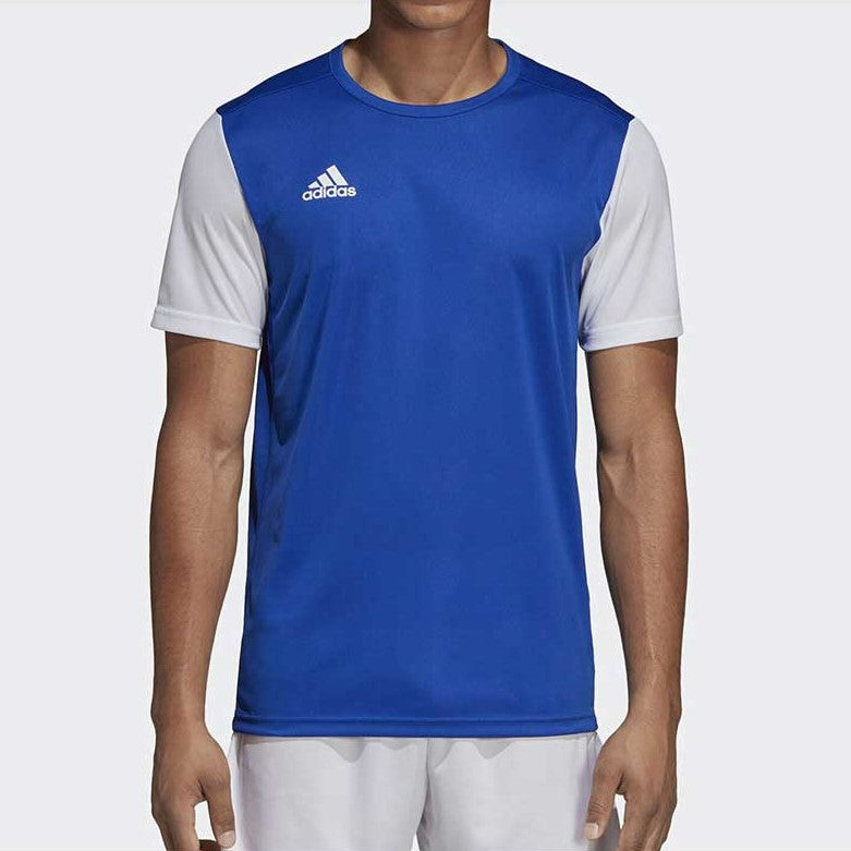 adidas Estro 19 Jersey Colorblock Short Sleeve Blue White DP3231