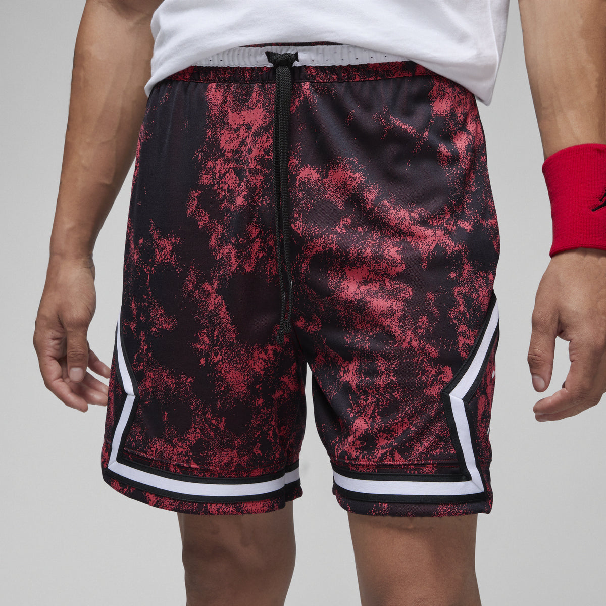 Air Jordan Dri-fit Sport Diamond Shorts 'Red Black' DV9779-687