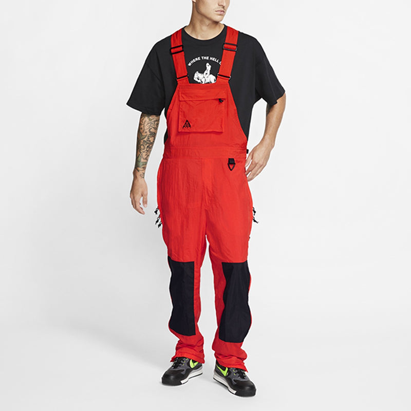Nike Lab ACG Woven Overalls Habanero red CD7631-634