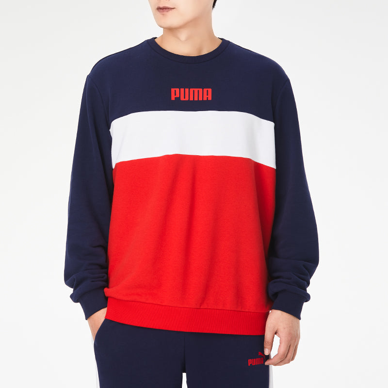 PUMA Double Down Sweatshirt 'Red White Navy' 587156-06
