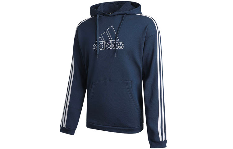 adidas M Bos Hd Swt Casual Sports Pullover Navy Blue GV5183