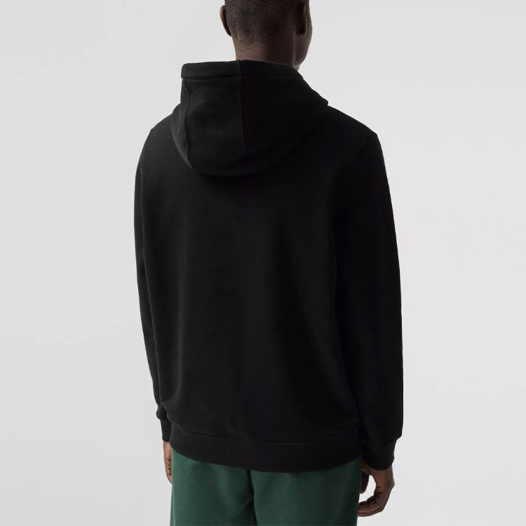 Men's Burberry Embroidered Pattern Cotton Black 80370831