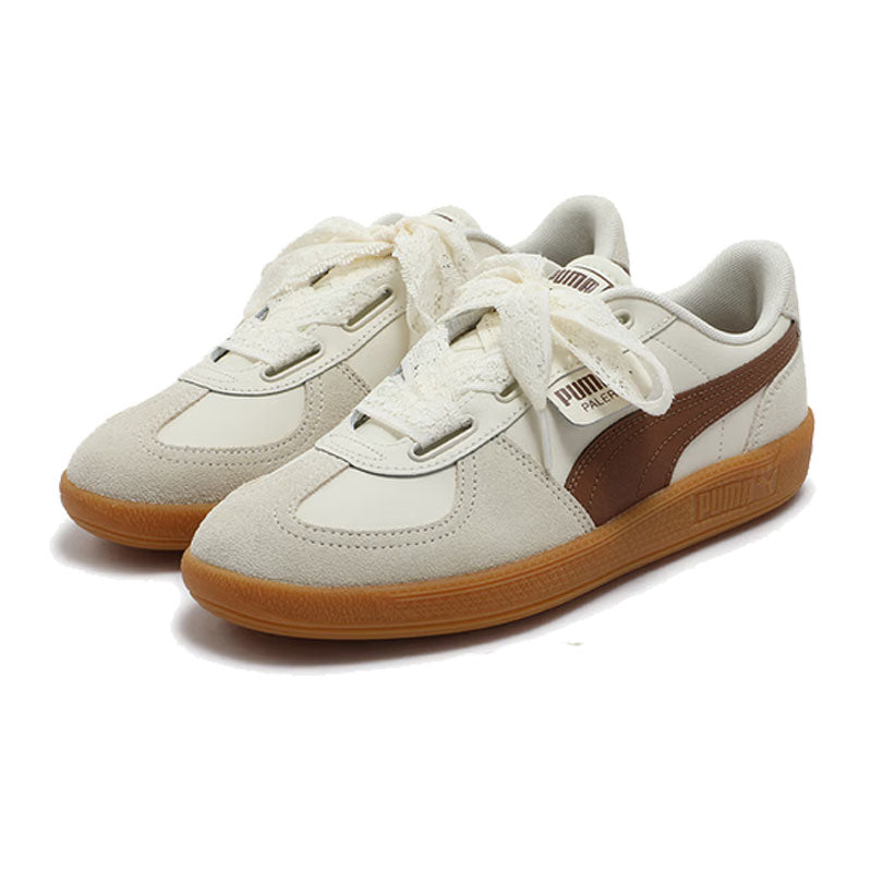 (WMNS) Puma Palermo Wide Lace SD 'Frosted Ivory Brown Mushroom' 402109-03