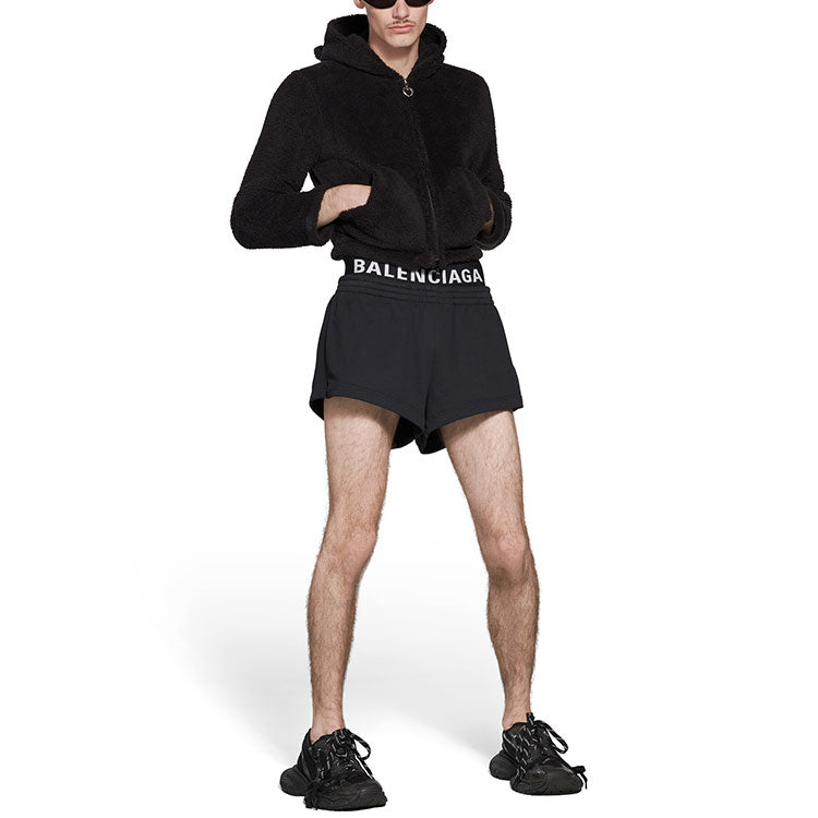 Balenciaga Running Shorts 'Black Faded' 744725TNVI61052