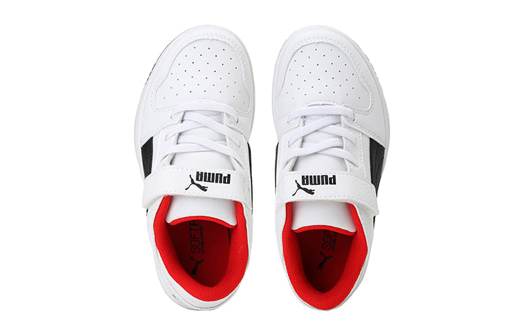 (PS) PUMA Rebound Layup Lo Sl Casual Shoes White/Red/Black 370492-01
