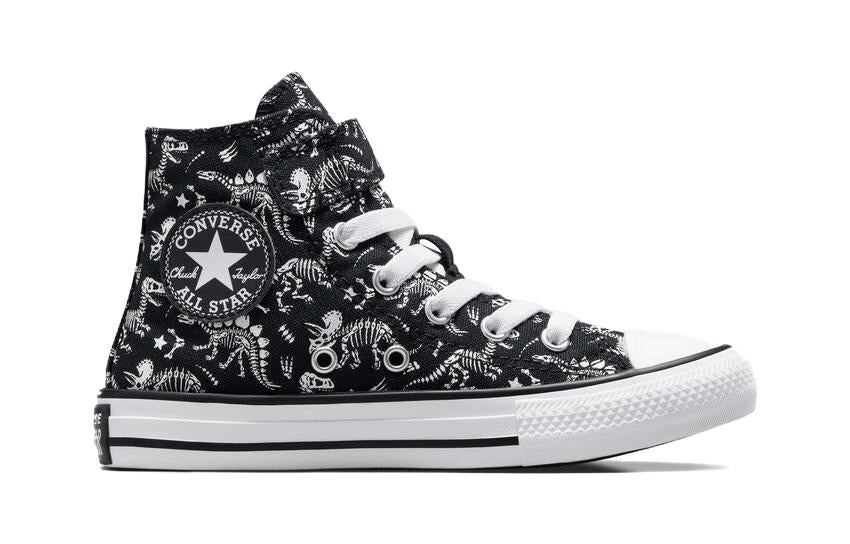 (PS) Converse Chuck Taylor All Star Easy-On Dinosaur 'Black White' A06122F