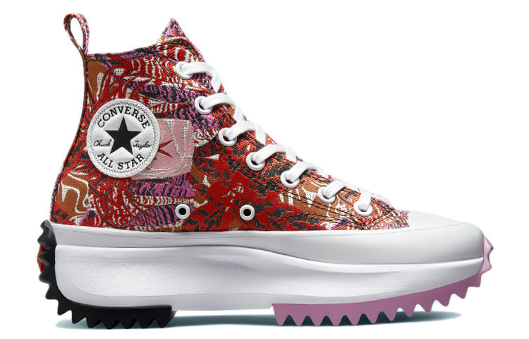 Converse Run Star Hike Platform Tropical Florals High Tops 'Mantra Orange' A00551C