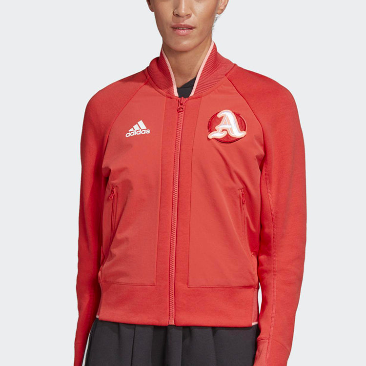(WMNS) adidas Sports Stylish Long Sleeves Jacket Red FI9213