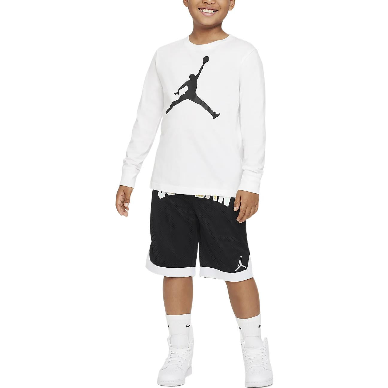 (PS) Air Jordan Sport DNA Mesh Shorts 'Black White' DX8408-010