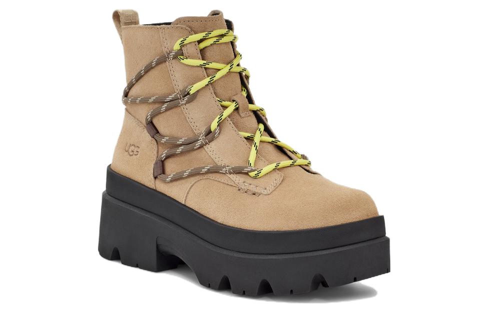 (WMNS) UGG Brisbane Lace Up Boot 'Mustard Seed' 1143841-MDSD
