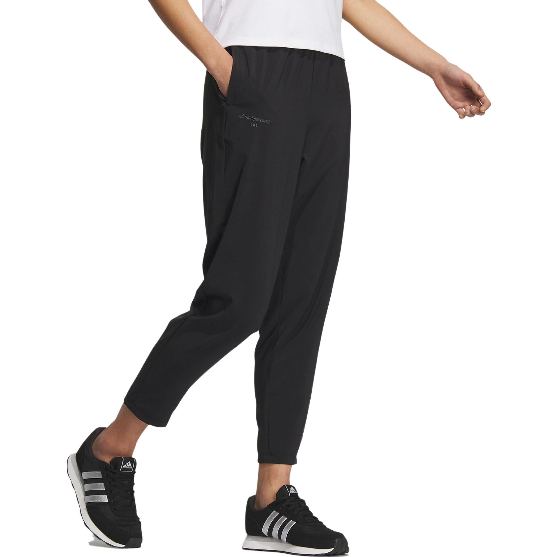 (WMNS) adidas Badge Of Sport Logo Pants 'Black' IS4943